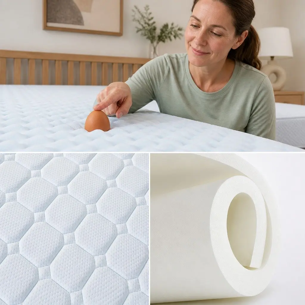 Queen Mattress White 25cm Medium Firm Cool Gel Memory Foam Bonnell Spring Support