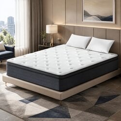 Concise Double Euro Top Mattress, Quality Sleep Support