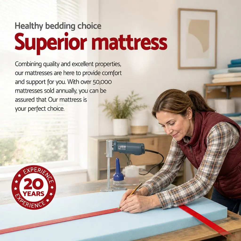 King Size Mattress White 34cm Euro Top Cool Gel Memory Foam Medium Firm Support
