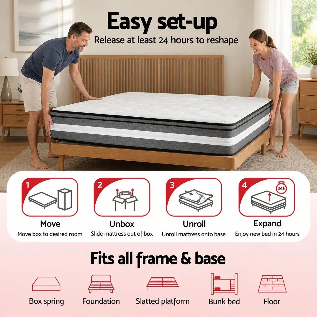 30cm Queen Mattress with Pocket Spring System