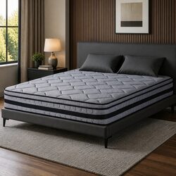 34cm King Size Hybrid Mattress with Firm Support