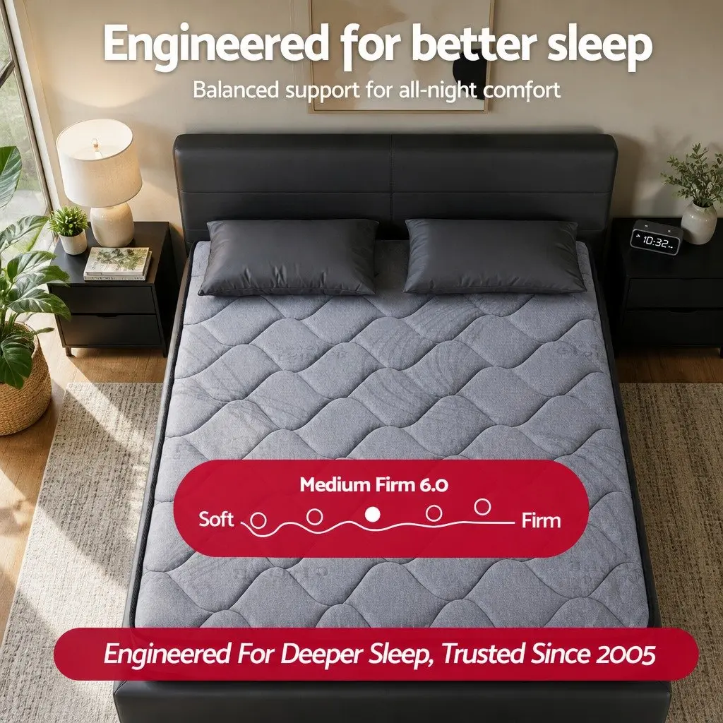 34cm King Size Hybrid Mattress with Firm Support