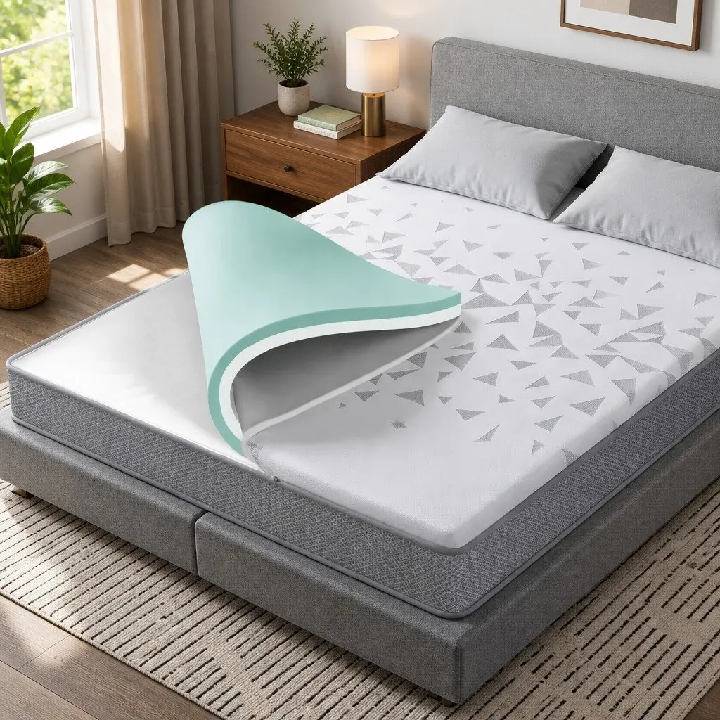 King Size Mattress 23cm Pocket Spring Reversible Foam Dual Firmness Medium Firm