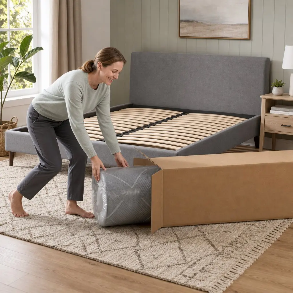 King Size Mattress Dark Grey 26cm Firm Pocket Spring Dual Edge Support