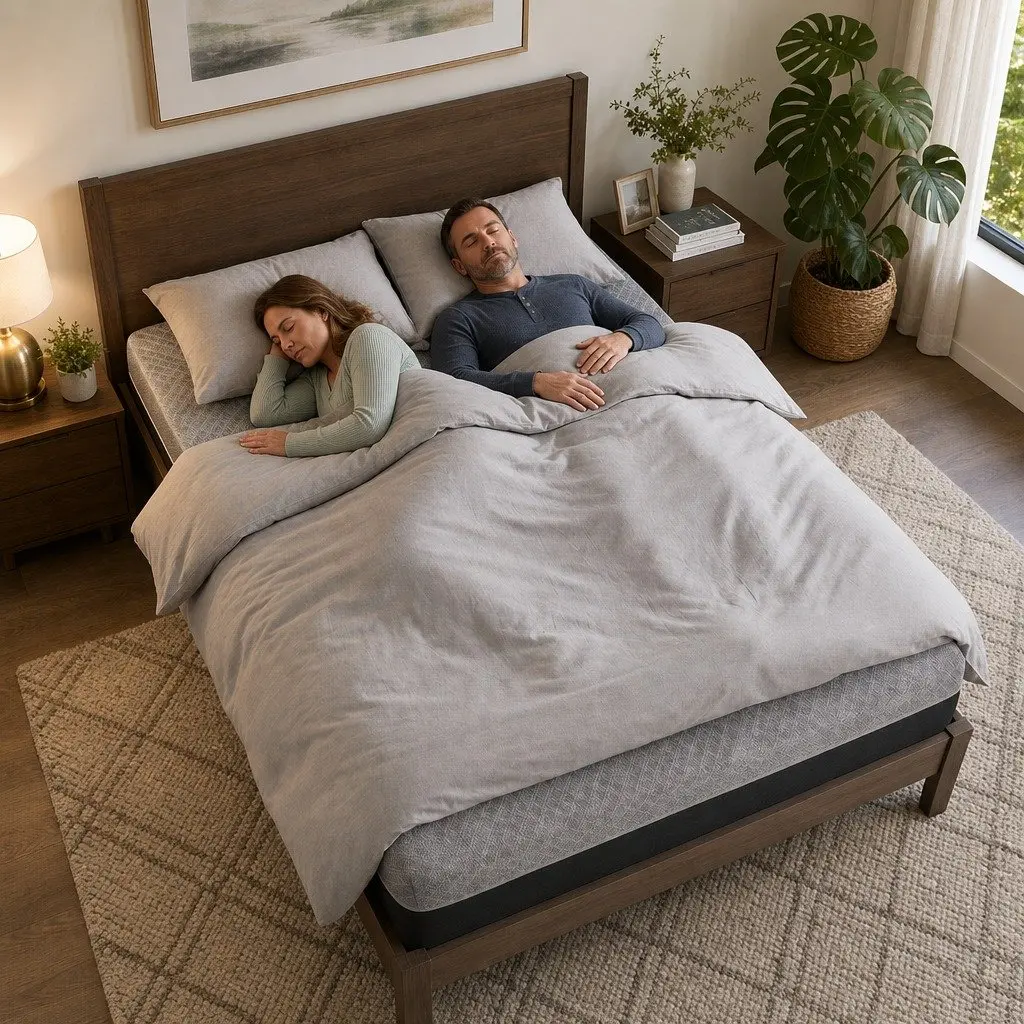 Queen Mattress Dark Grey 26cm Firm Pocket Spring Dual Edge Support Breathable