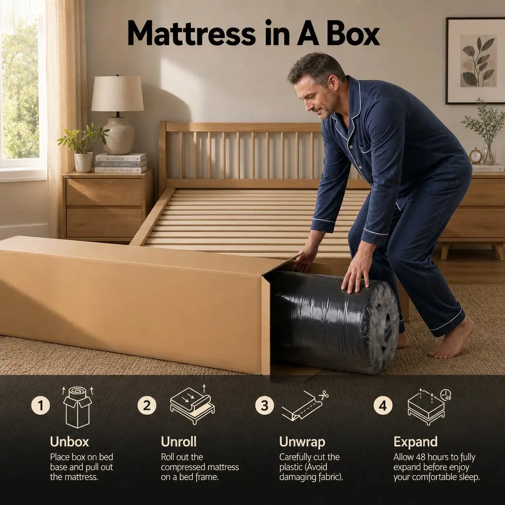 King Single Mattress Black Blue 34cm Cooling Gel Memory Foam Pocket Spring Support