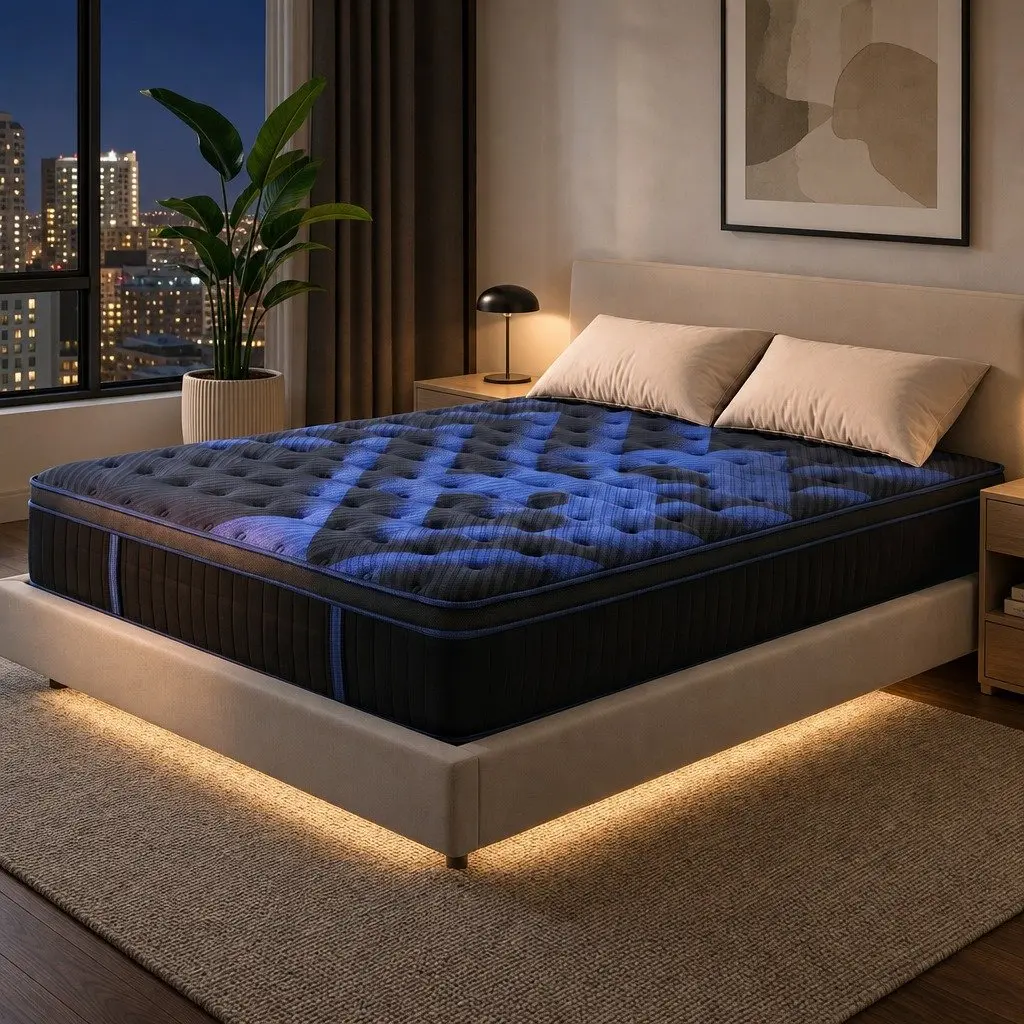Queen Hybrid Mattress 34cm Cooling Gel Memory Foam Pocket Spring Support Medium