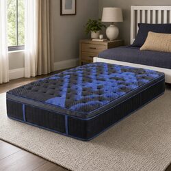34cm Hybrid Mattress with Cooling Gel Foam, Compact Design