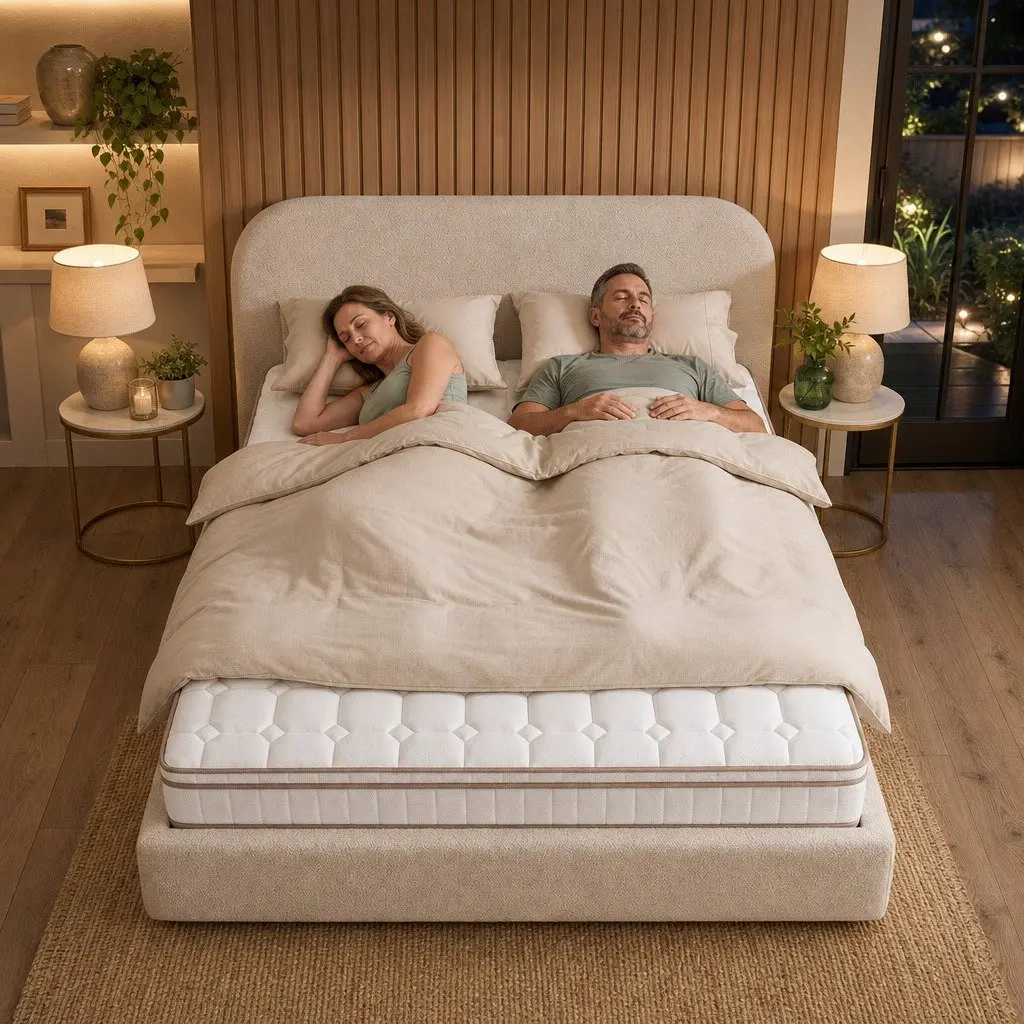 King Size Mattress White 20cm Firm Pocket Spring Independent Support