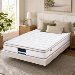 Compact 20cm Firm Pocket Spring Mattress for Single Beds