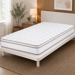 Compact 20cm Firm Pocket Spring Mattress for Single Beds
