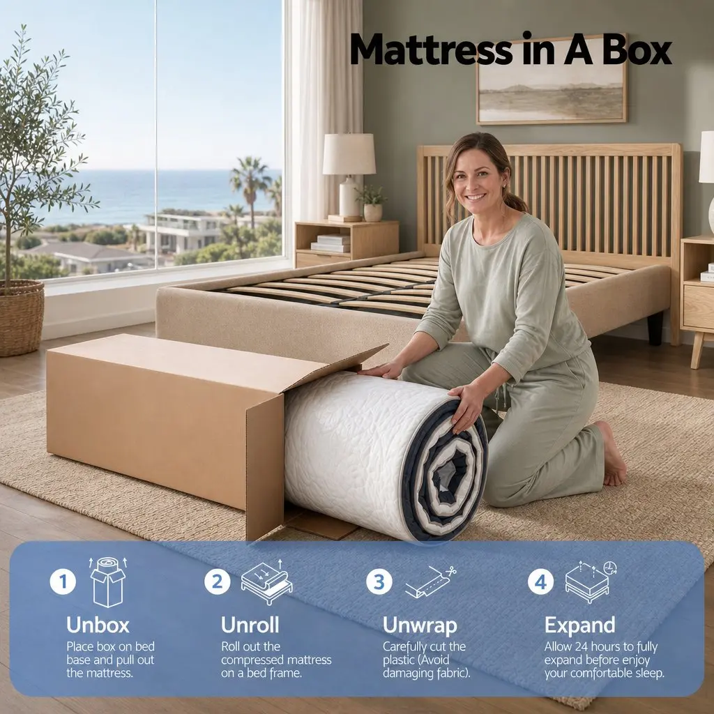 King Single Mattress Black 35cm Firm Copper Memory Foam 7-Zone Pocket Spring Edge Support