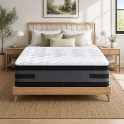 Queen Mattress 36cm Thick Cool Gel Memory Foam Flippable Double-Sided Bed