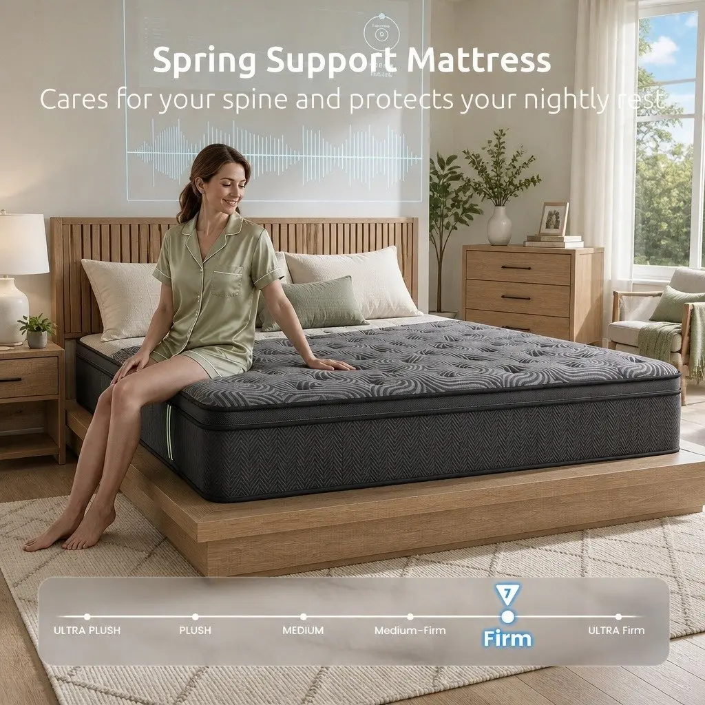 34cm Thick Queen Mattress with Ergonomic Support