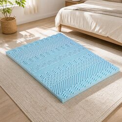Concise 8cm Memory Foam Mattress Topper for Quality Sleep