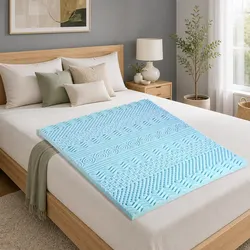 11-Zone Memory Foam Mattress Topper - 8cm Thick