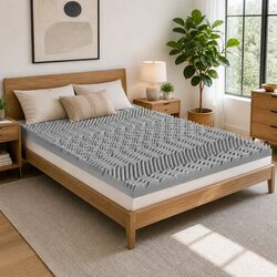 Concise Comfort: 8cm King Size Memory Foam Topper