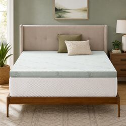 Gel-Infused Queen Mattress Topper for Cool Comfort