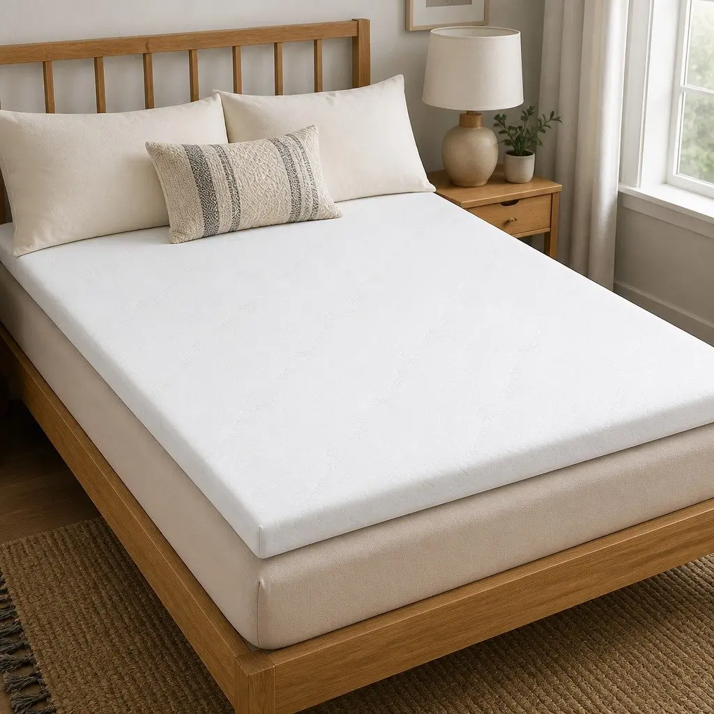 Memory Foam Mattress Topper Blue King Single 5cm Cool Gel Pressure Relief
