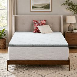 Gel-Infused Memory Foam Topper: Compact & Comfortable
