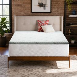 Concise Cool Gel Memory Foam Topper for Double Beds