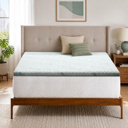 Queen Memory Foam Mattress Topper with Gel-Infusion