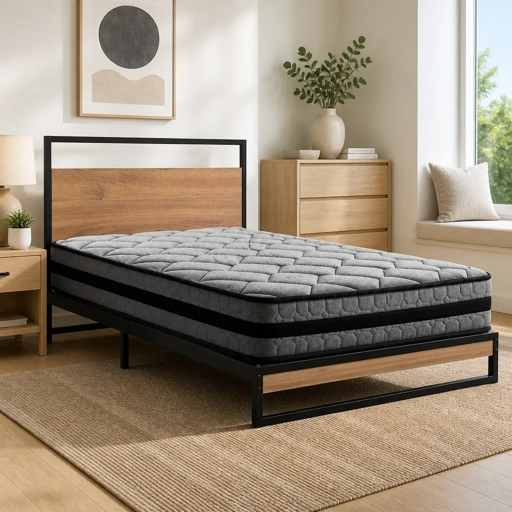 Single Bed Frame with Mattress