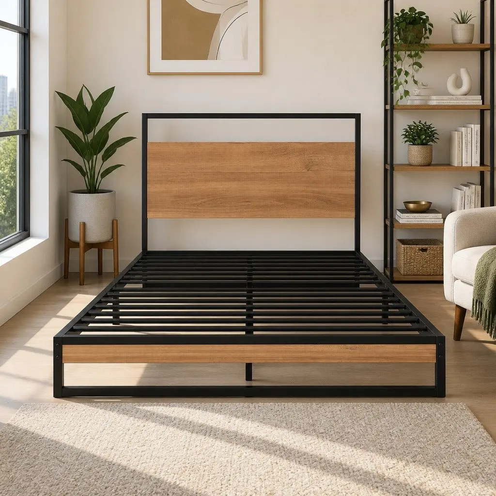 Single Bed Frame with Mattress