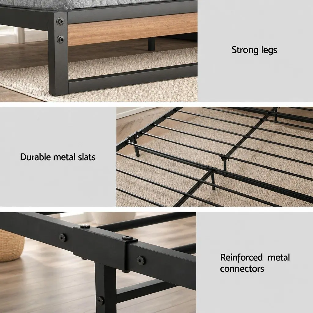 Single Bed Frame with Mattress