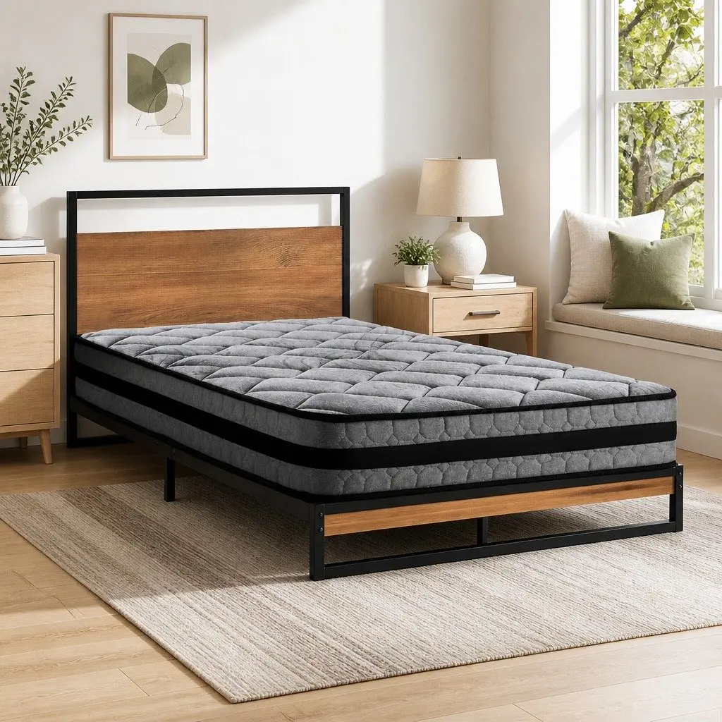 Single Bed Frame with Mattress