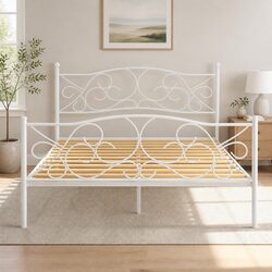 Compact Queen Metal Bed Frame: Strong and Stylish