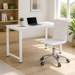 Compact Office Desk and Ergonomic Chair Set for Small Spaces