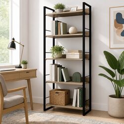 Discover the Convenience of This 5-Tier Bookshelf