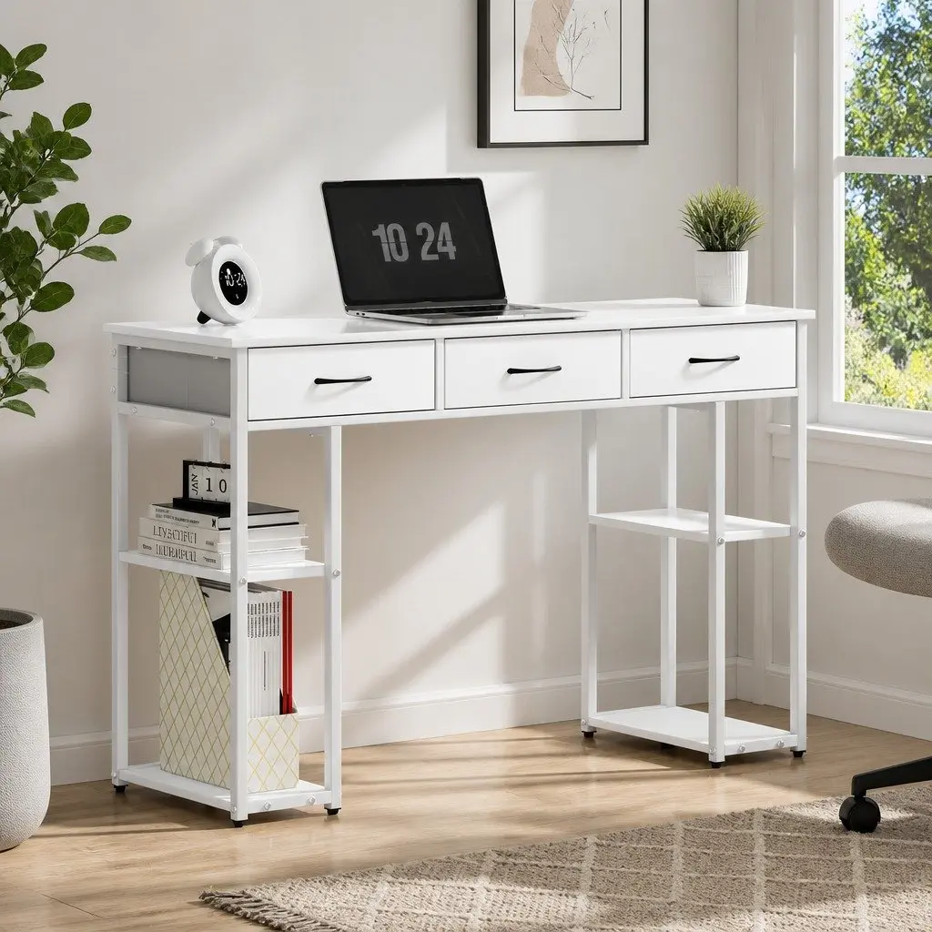 120cm Computer Desk with Storage Options