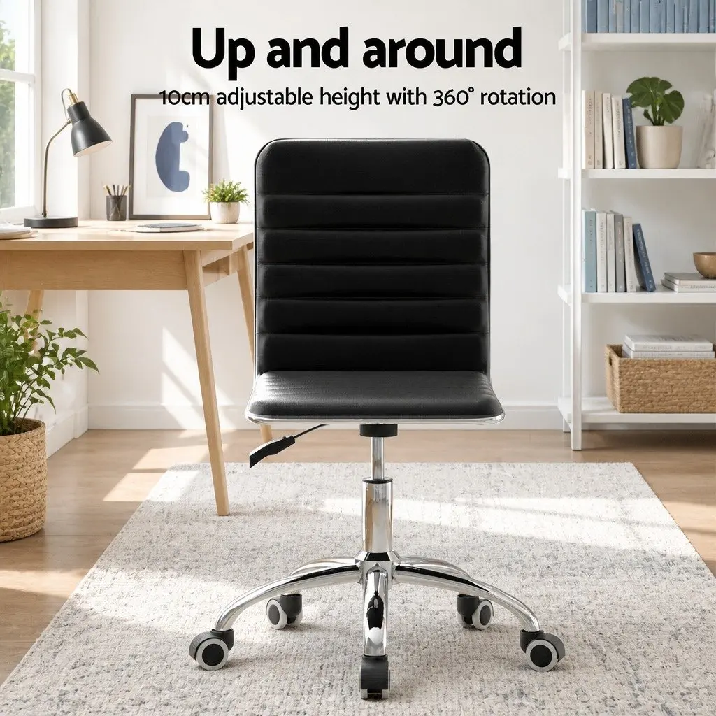 Computer Desk Office Chair Set Foldable Study Table Home Office Furniture Black