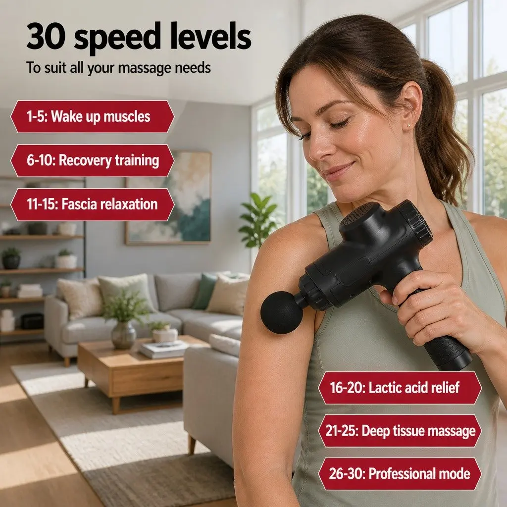 Massage Gun with Adjustable Speeds