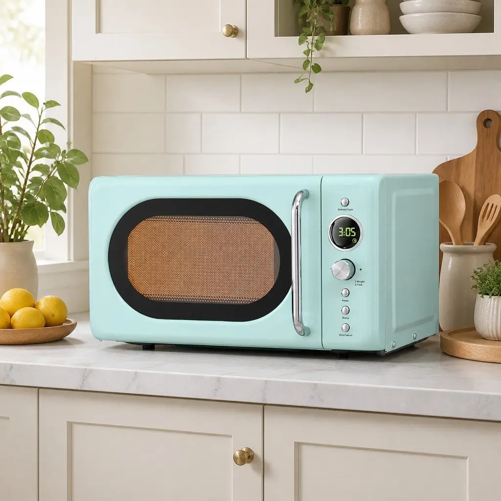 Microwave Oven Green 20L Digital Control 700W LED Display