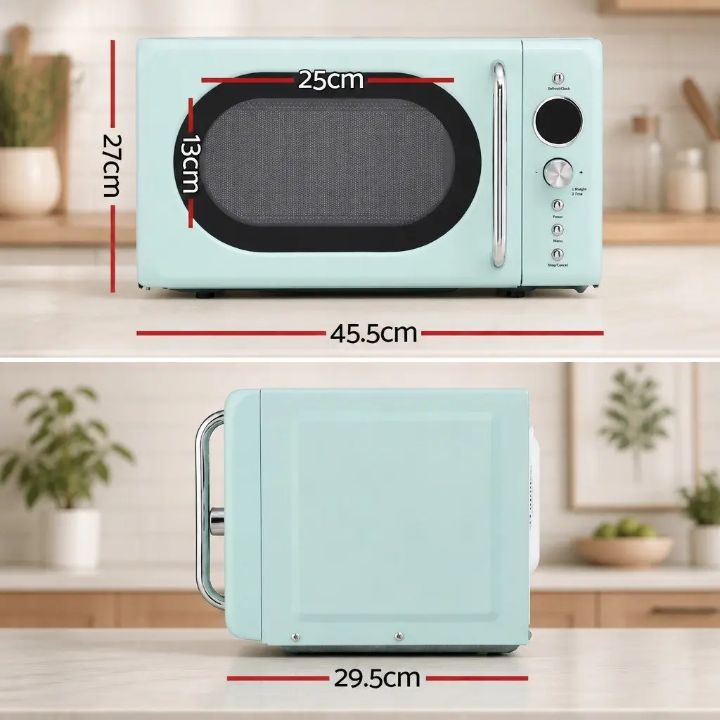 Microwave Oven Green 20L Digital Control 700W LED Display