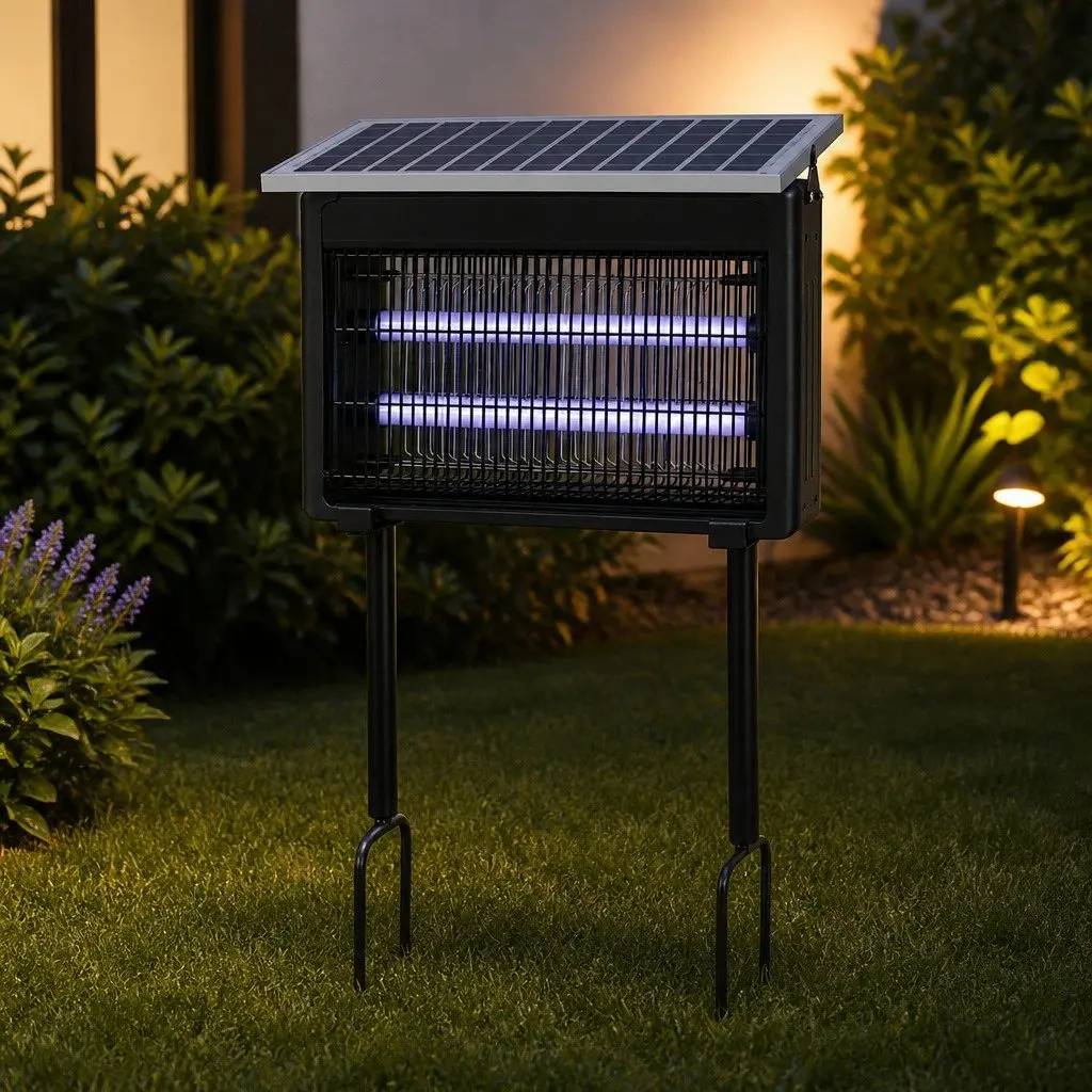 Electric Mosquito Killer Lamp Solar USB Powered Indoor Outdoor Bug Zapper