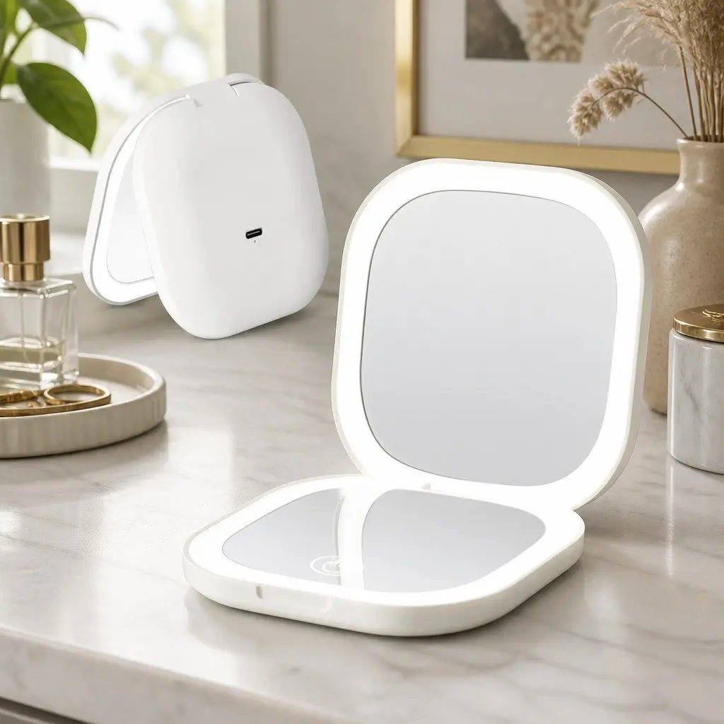 LED Makeup Mirror with Cordless Convenience