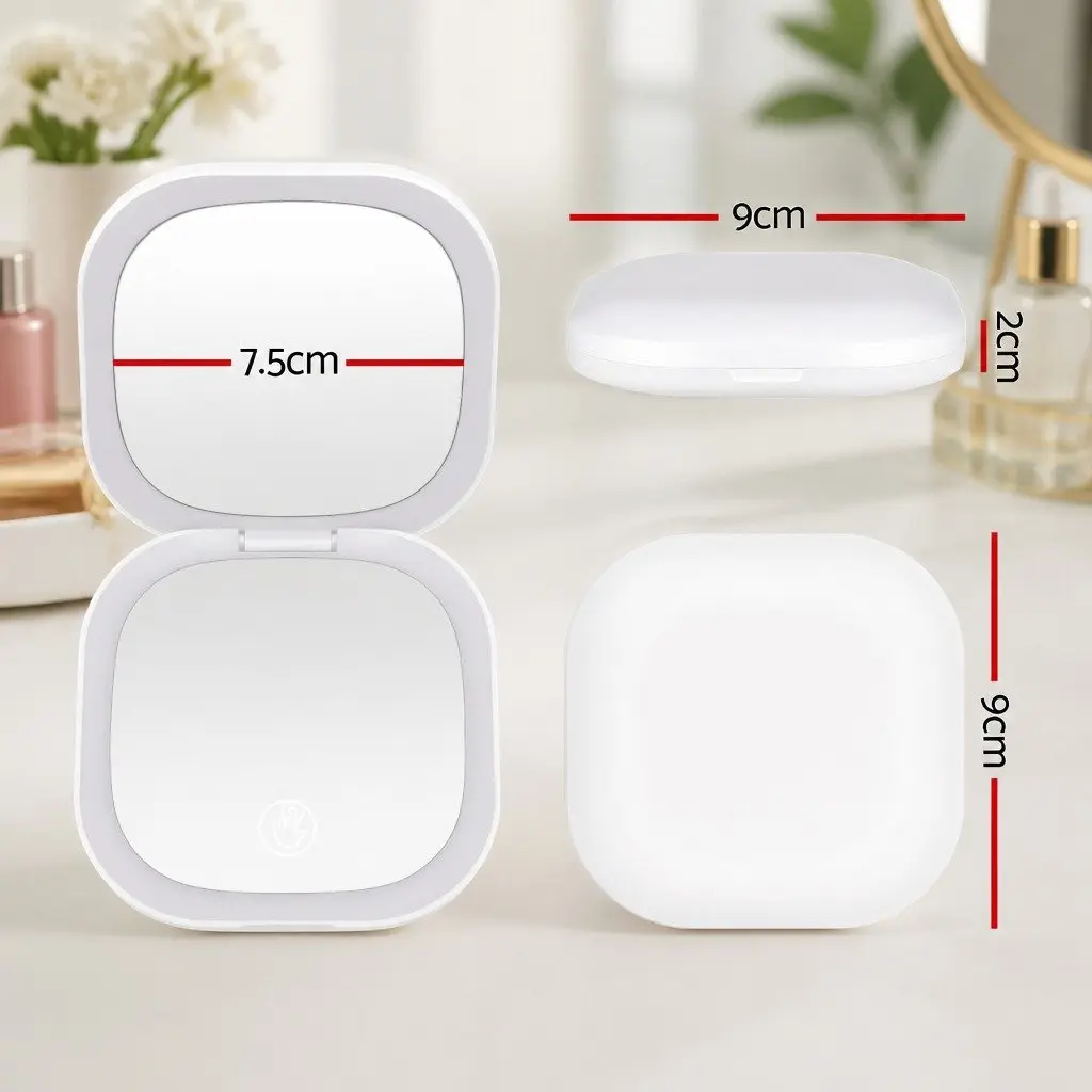 LED Makeup Mirror with Cordless Convenience