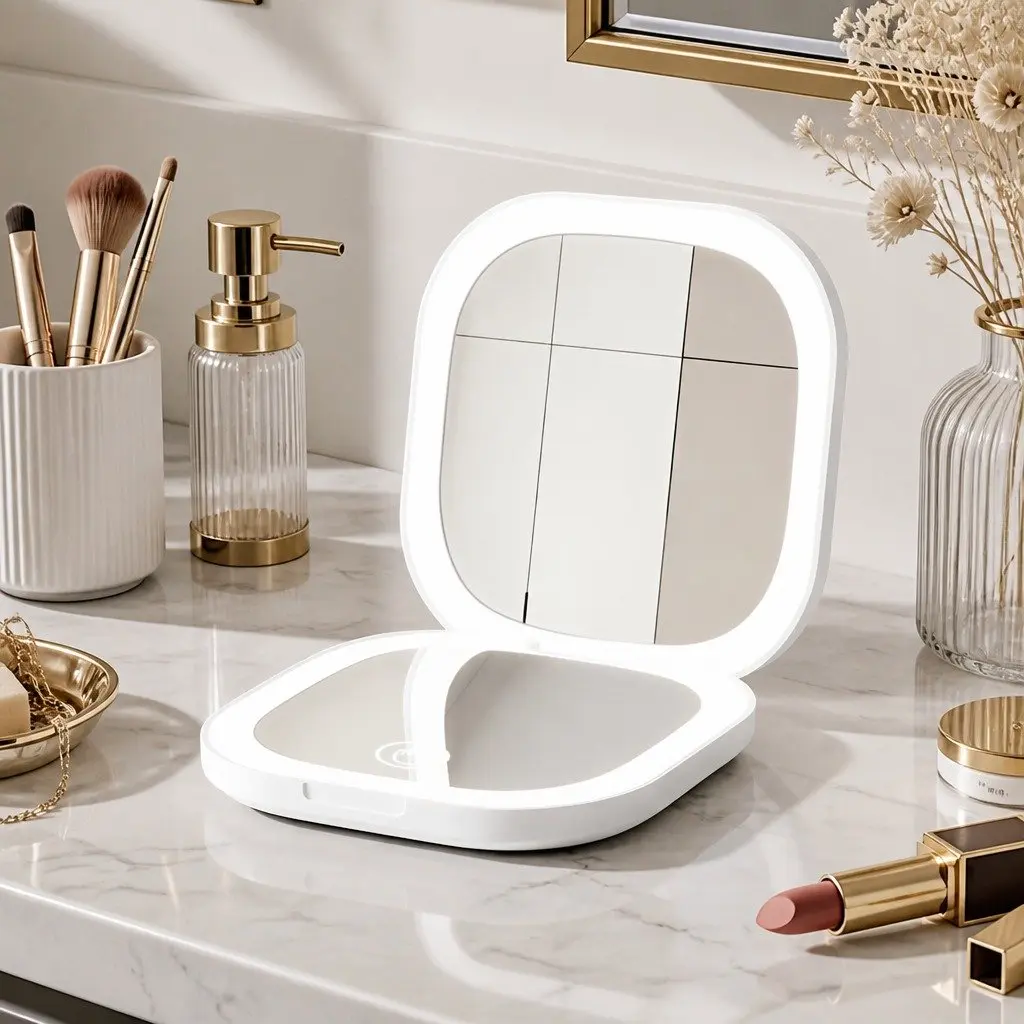 LED Makeup Mirror with Cordless Convenience