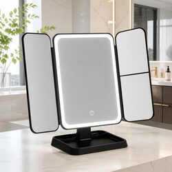 Compact LED Makeup Mirror with Easy Setup