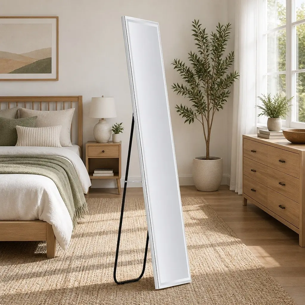 Full-Length LED Mirror Transparent 160cm Adjustable Brightness Colour Temperature