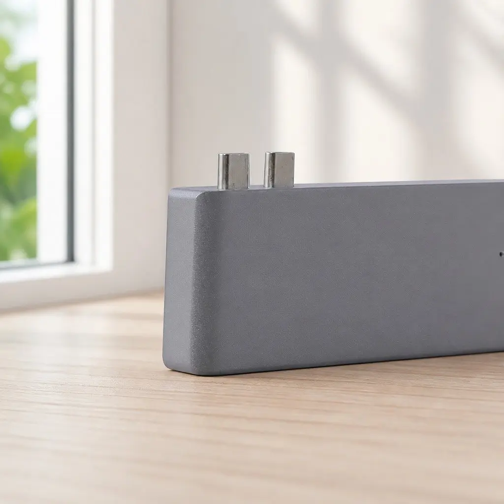 USB 3.0 Type-C Hub Grey 6 Port Rapid Data Transfer Card Reader