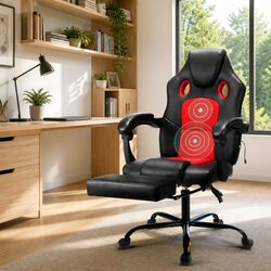 Concise Gaming Office Chair with Massage Features