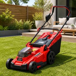 Cordless Lawn Mower with Efficient Cutting Width