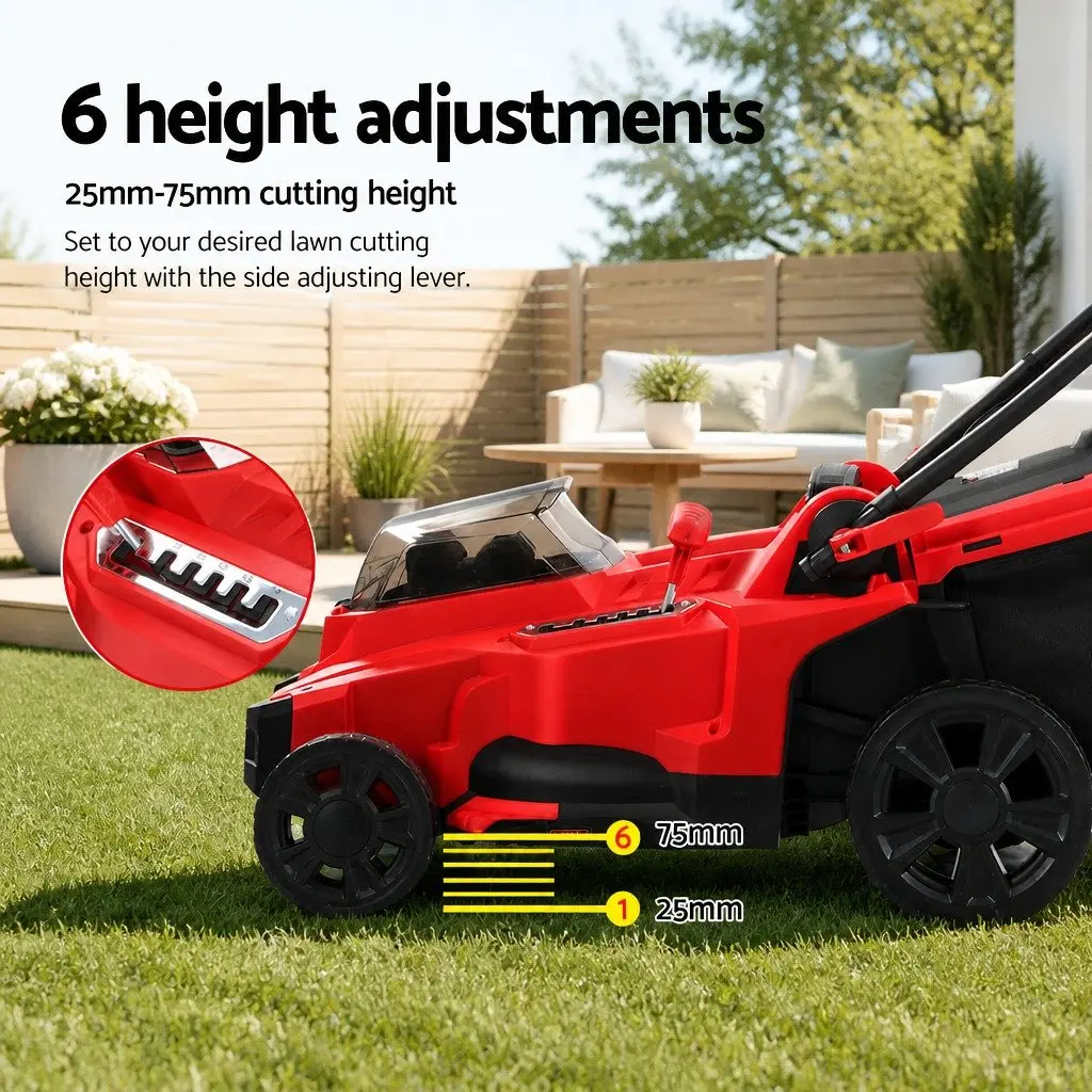 Cordless Lawn Mower 37cm Cutting Width 40V Electric Lawnmower Rear Discharge