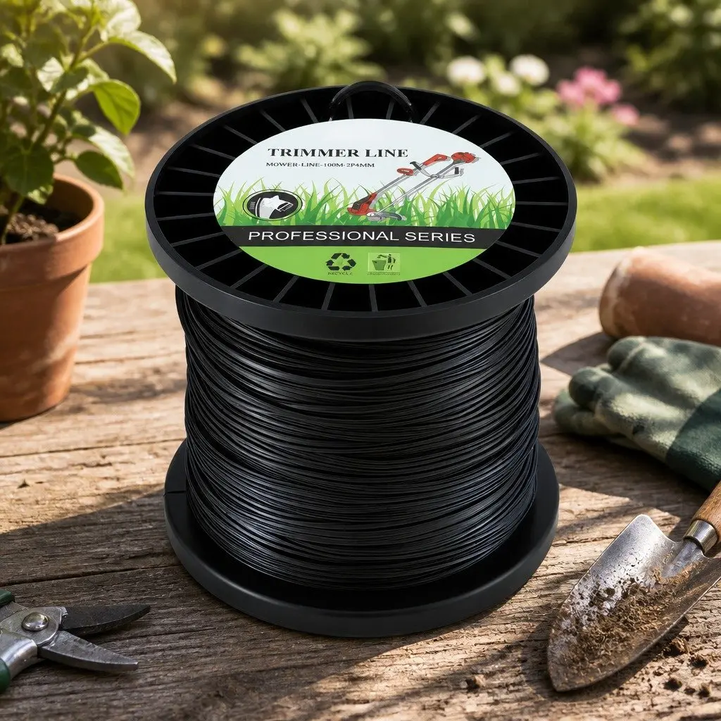 Trimmer Line Black 2.4mm 100M Star Nylon Cord