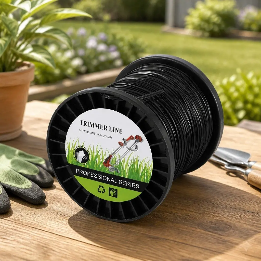 Trimmer Line Black 2.4mm 100M Star Nylon Cord